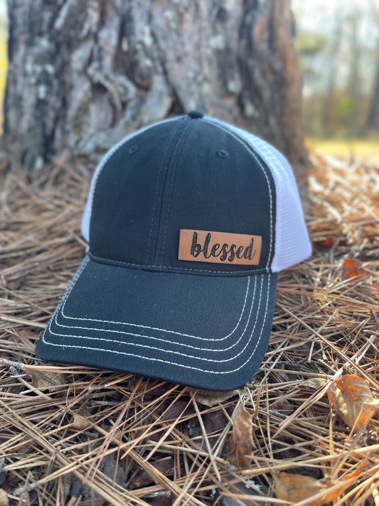 Blessed Patch Hat - Black/White - Womens